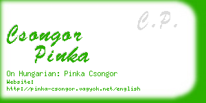 csongor pinka business card